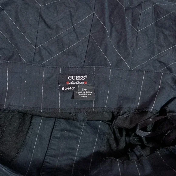 *RARE VTG Guess grey strapless corset top w/pinstripes - small - Picture 4 of 9